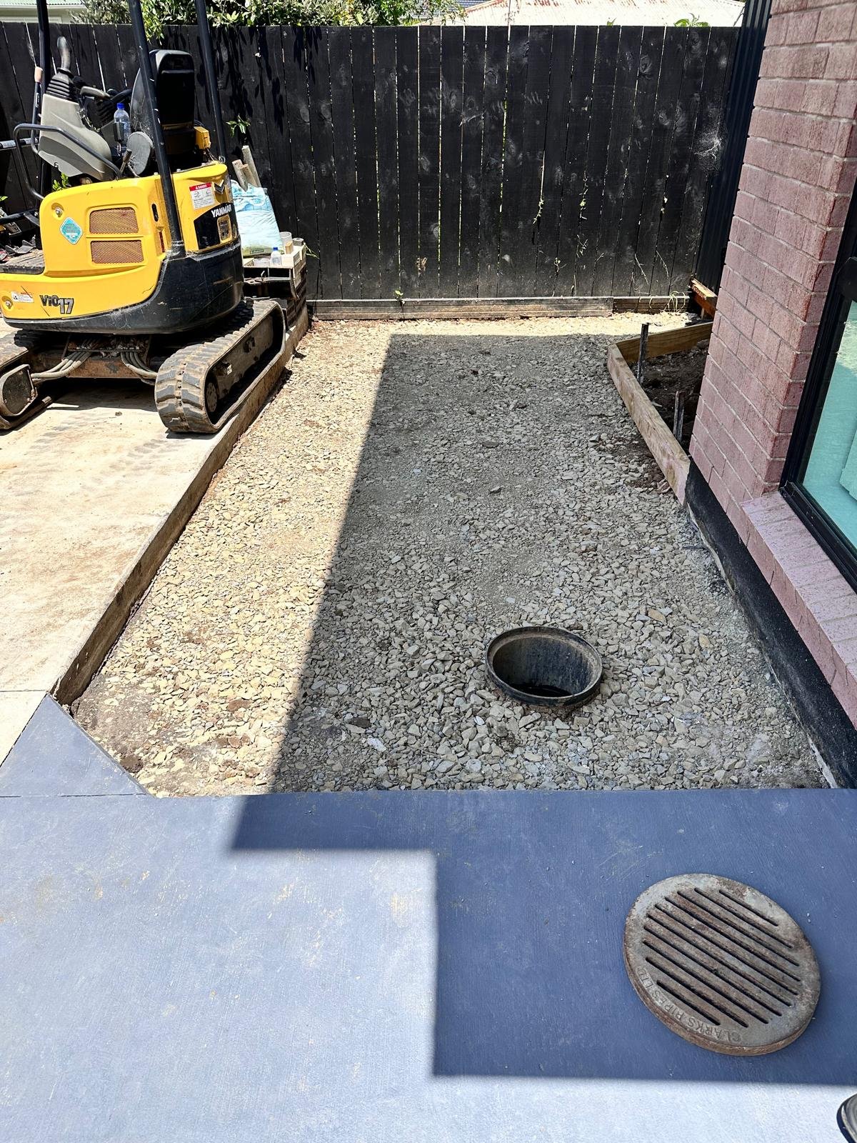 Manhole construction project